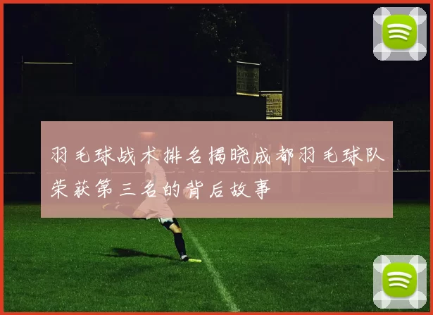 羽毛球战术排名揭晓成都羽毛球队荣获第三名的背后故事